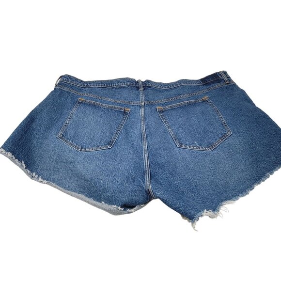 Abercrombie & Fitch The Mom Shorts High Rise Size 37/24‎ Cut Off Wasit 50" - Picture 3 of 6